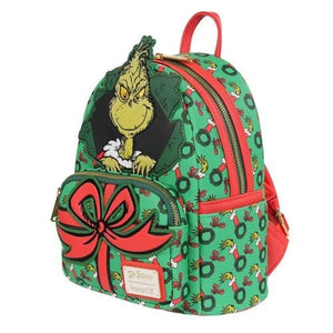 ToyShnip Loungefly How the Grinch Stole Christmas Grinch Christmas Present Mini-Backpack - Entertainment Earth Exclusive —