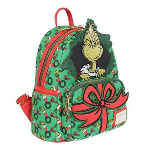 ToyShnip Loungefly How the Grinch Stole Christmas Grinch Christmas Present Mini-Backpack - Entertainment Earth Exclusive —