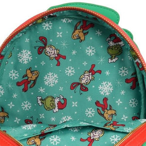 ToyShnip Loungefly How the Grinch Stole Christmas Grinch Christmas Sweater Mini-Backpack - Entertainment Earth Exclusive —