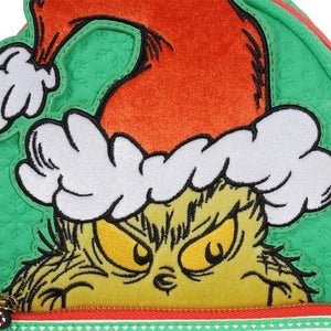 ToyShnip Loungefly How the Grinch Stole Christmas Grinch Christmas Sweater Mini-Backpack - Entertainment Earth Exclusive —