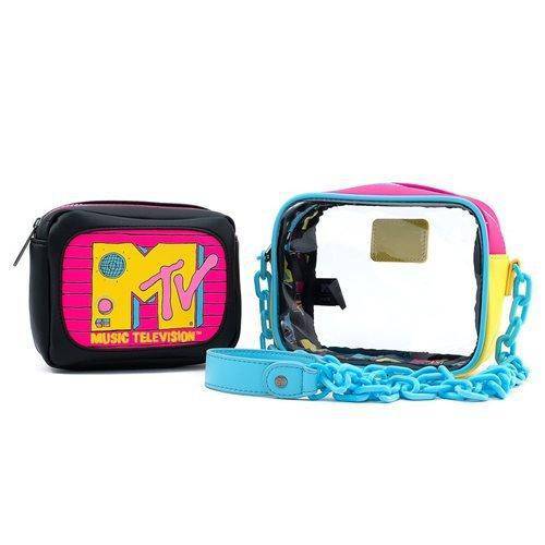 ToyShnip Loungefly MTV Clear Pouch Crossbody Purse — Backpacks
