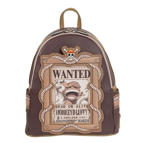 ToyShnip Loungefly One Piece Wanted Dead or Alive Monkey D. Luffy Mini-Backpack - Entertainment Earth Exclusive — Backpacks