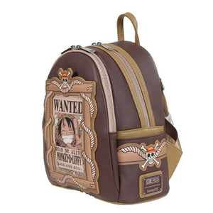 ToyShnip Loungefly One Piece Wanted Dead or Alive Monkey D. Luffy Mini-Backpack - Entertainment Earth Exclusive — Backpacks