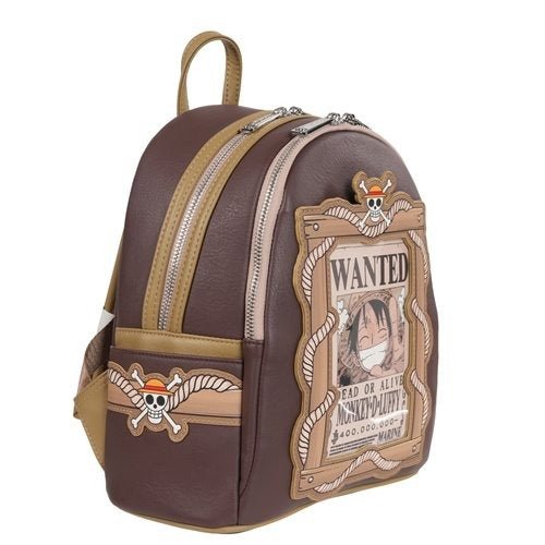 ToyShnip Loungefly One Piece Wanted Dead or Alive Monkey D. Luffy Mini-Backpack - Entertainment Earth Exclusive — Backpacks