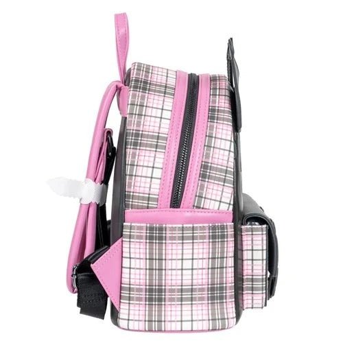 ToyShnip Loungefly Sanrio Kuromi Flames and Plaid Mini-Backpack - Entertainment Earth Exclusive — Backpacks