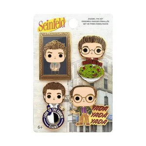 ToyShnip Loungefly Seinfeld All Character Enamel Pop! Pin 4-Pack — Brooches & Lapel Pins