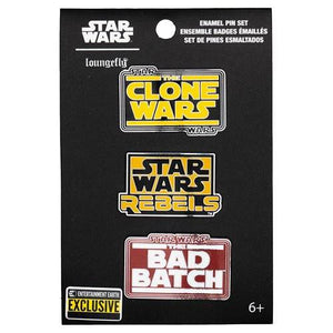 ToyShnip Loungefly Star Wars Animated Series Enamel Pin 3-Pack - Entertainment Earth Exclusive — Brooches & Lapel Pins