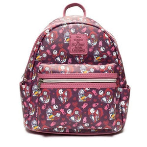ToyShnip Loungefly The Nightmare Before Christmas Jack and Sally Hearts Mini-Backpack - Entertainment Earth Exclusive —