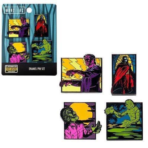 ToyShnip Loungefly Universal Monsters 4-Piece Pin Set - Entertainment Earth Exclusive — Backpacks