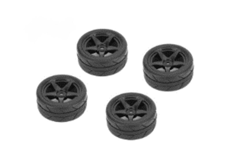Louise R/C 1/10 Tires 5 Spoke Wheel Black (26mm), Fits LDX Drift, LRX