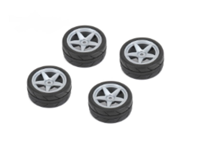 Louise R/C 1/10 Tires 5 Spoke Wheel Gray (26mm), Fits LDX Drift, LRX