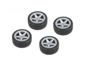 Louise R/C 1/10 Tires 5 Spoke Wheel Gray (26mm), Fits LDX Drift, LRX
