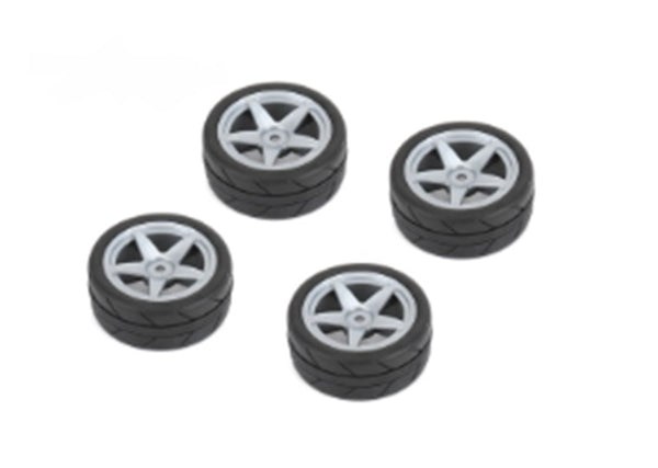 Louise R/C 1/10 Tires 5 Spoke Wheel Gray (26mm), Fits LDX Drift, LRX
