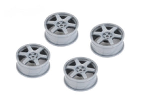 6 Spoke Wheel Gray / 24mm (ET-0mm), Fits LDX Drift, LRX