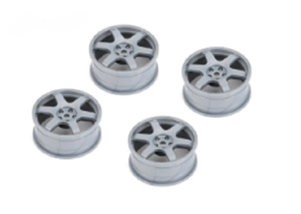 6 Spoke Wheel Gray / 24mm (ET-0mm), Fits LDX Drift, LRX