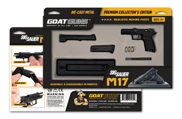 GoatGuns SIG Sauer M17 model Pistol in black — Diecast Model Guns
