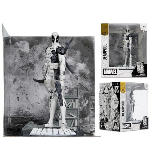 ToyShnip Marvel Deadpool The New Mutants #98 Line Art 1:10 Scale Posed Figure with Scene - Gold Label Exclusive — Action &