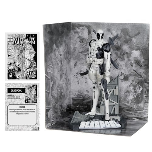 ToyShnip Marvel Deadpool The New Mutants #98 Line Art 1:10 Scale Posed Figure with Scene - Gold Label Exclusive — Action &