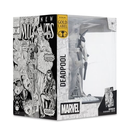 ToyShnip Marvel Deadpool The New Mutants #98 Line Art 1:10 Scale Posed Figure with Scene - Gold Label Exclusive — Action &
