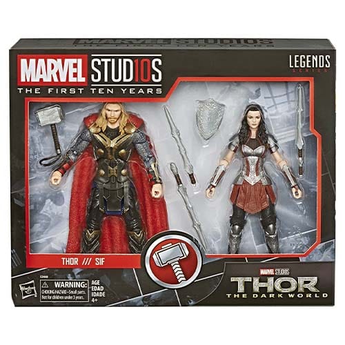 ToyShnip Marvel Legends Cinematic Universe 10th Anniversary Thor and Sif 6-Inch Action Figure — Toys & Games
