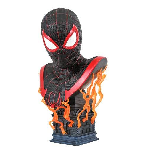 ToyShnip Marvel Legends in 3D PS5 Miles Morales 1/2 Scale Resin Bust — Action Figure