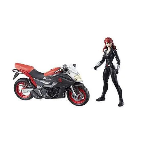 ToyShnip Marvel Legends Vehicle Series 6-inch Black Widow with Motorcycle — Toys & Games