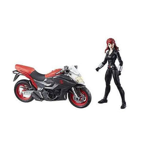 ToyShnip Marvel Legends Vehicle Series 6-inch Black Widow with Motorcycle — Toys & Games