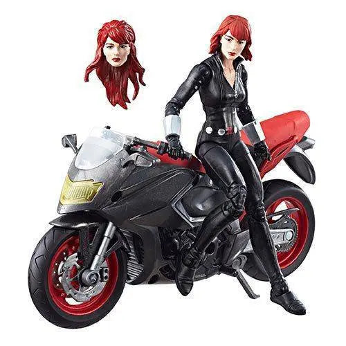 ToyShnip Marvel Legends Vehicle Series 6-inch Black Widow with Motorcycle — Toys & Games