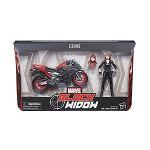 ToyShnip Marvel Legends Vehicle Series 6-inch Black Widow with Motorcycle — Toys & Games