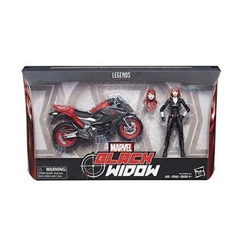 ToyShnip Marvel Legends Vehicle Series 6-inch Black Widow with Motorcycle — Toys & Games