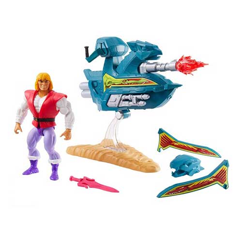 ToyShnip Masters of the Universe Origins 5.5" Sky Sled and Prince Adam — Action & Toy Figures
