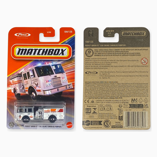 Matchbox Pierce Arrow XT Fire Engine / Camion De Pompiers 104/125