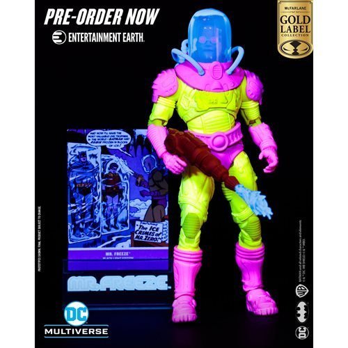ToyShnip McFarlane Toys DC Multiverse Mr. Freeze Black Light Gold Label 7-Inch Scale Action Figure - Entertainment Earth