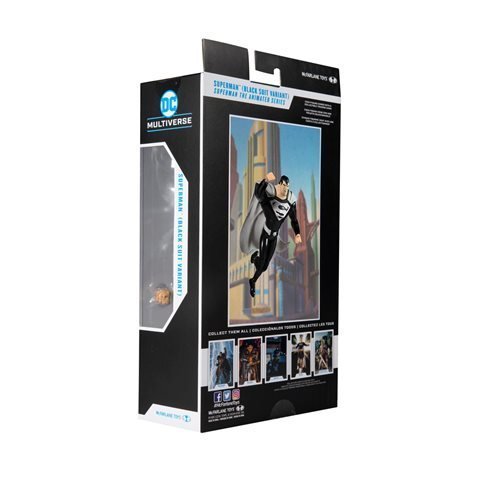 ToyShnip McFarlane Toys DC Multiverse Superman Black Suit Superman: The Animated Series 7-Inch Scale Action Figure — Action