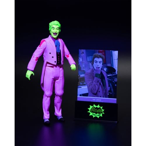 ToyShnip McFarlane Toys DC Retro The Joker Batman: Classic TV Series Black Light Gold Label 6-Inch Action Figure -