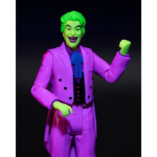 ToyShnip McFarlane Toys DC Retro The Joker Batman: Classic TV Series Black Light Gold Label 6-Inch Action Figure -