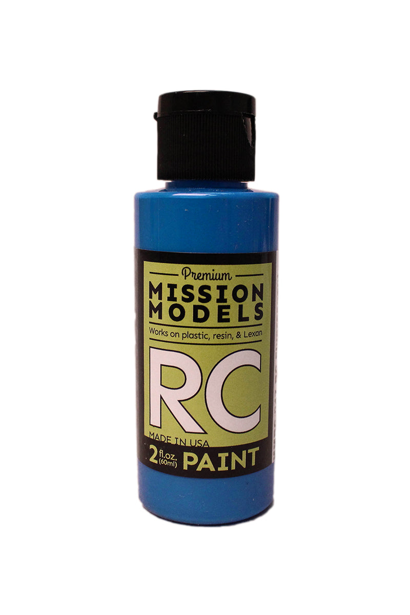 Mission Models RC Paint 2 oz bottle Fluorescent Racing Blue