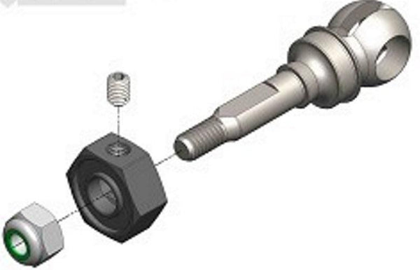 MIP 18151 X-Duty CVD Axle 11mm Offset /10mm x 5mm Bearing  Traxxas Slash/ 4x4