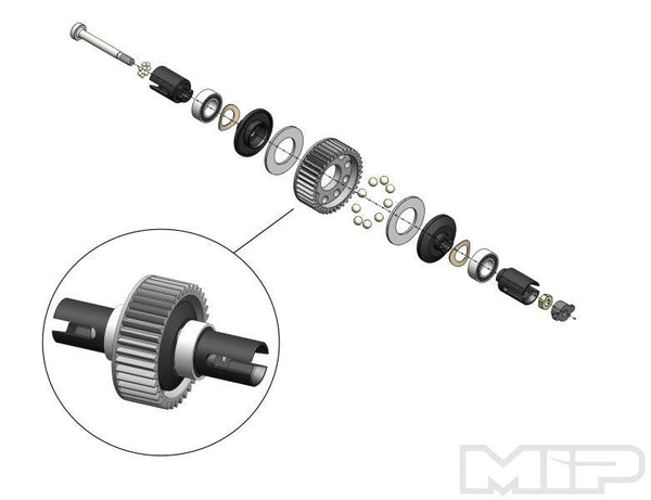 MIP 20090 Ball Diff Kit Losi Mini-T/B 2.0 Series
