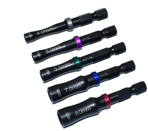 MIP - Moore's Ideal Products 4.0mm , 5.0mm, 5.5mm, 7.0mm & 8.0mm Nut Driver Speed Tip