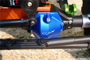 GPM ALUMINUM F/R COVER ORIGINAL AXLE HOUSING AXIAL SMT10 GRAVE DIGGER GUN SILVER