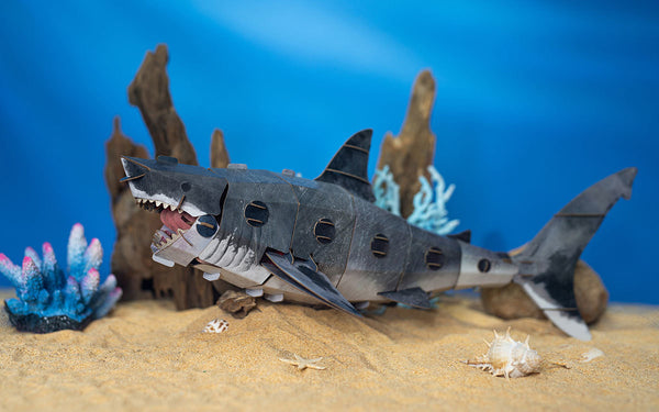 Make Bug Great White Shark 3D Kraft Paper Puzzle
