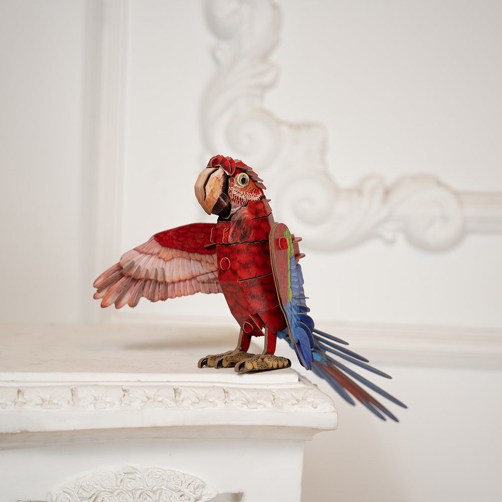 Make Bug Macaw 3D Kraft Paper Puzzle