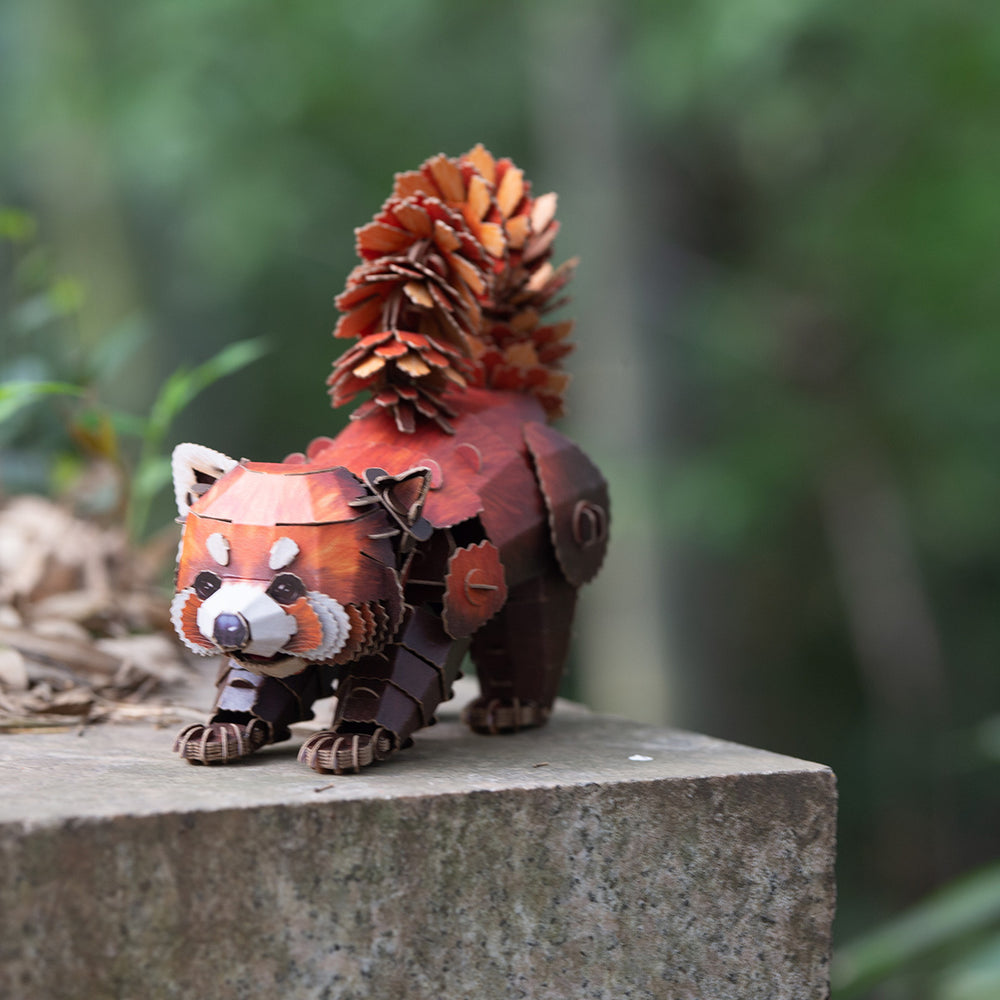 Make Bug Red Panda 3D Kraft Paper Puzzle