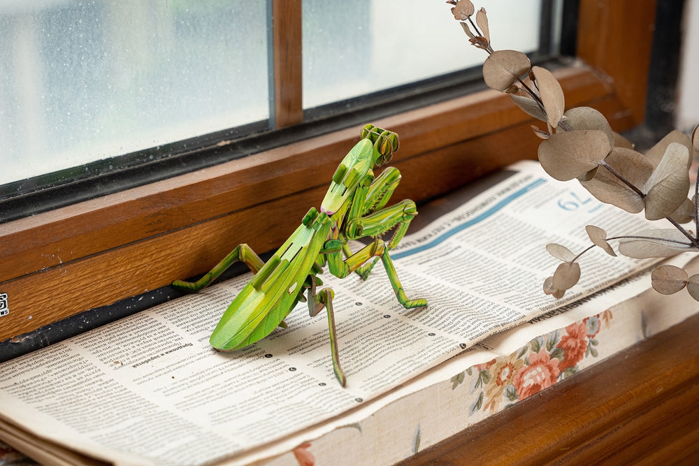 Make Bug Giant Praying Mantis 3D Kraft Paper Puzzle