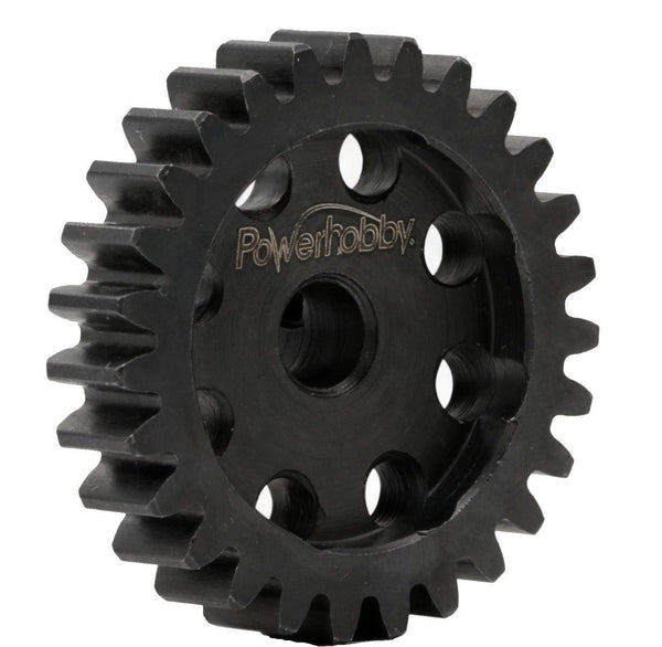 Powerhobby Hardened Steel 24T Mod1 5mm Pinion Gear Mod 1 Speed Run / Drag Racing