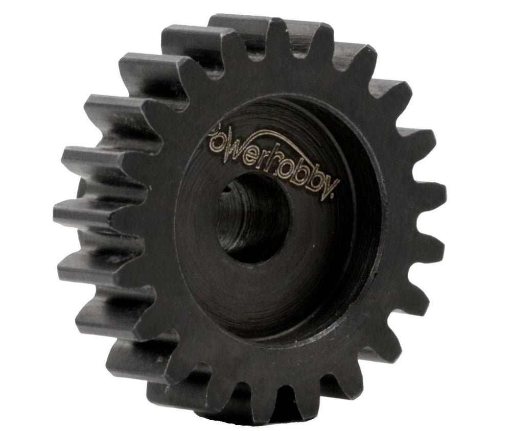 Powerhobby Hardened Steel 21T Mod1 5mm Pinion Gear Mod 1 Speed Run / Drag Racing