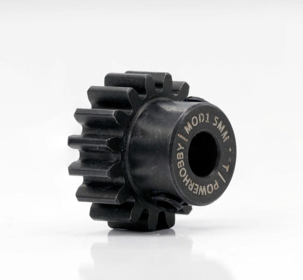 Powerhobby Hardened Steel 14T Mod1 5mm Pinion Gear Mod 1 Speed Run / Drag Racing