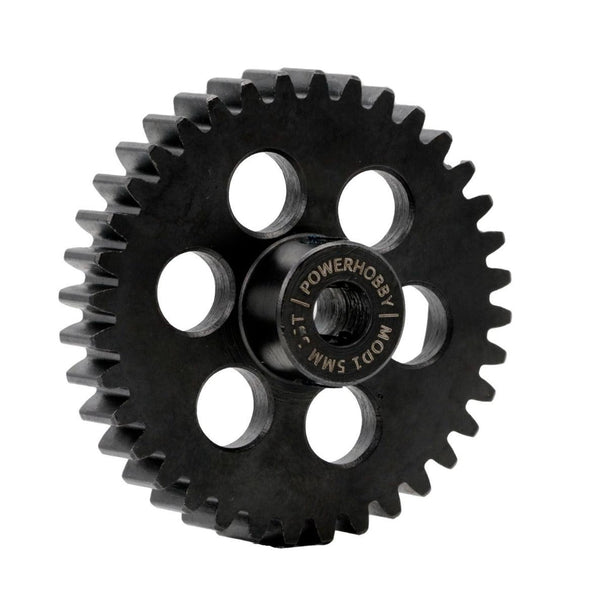 Powerhobby Hardened Steel 38T Mod1 5mm Pinion Gear Mod 1 Speed Run / Drag Racing