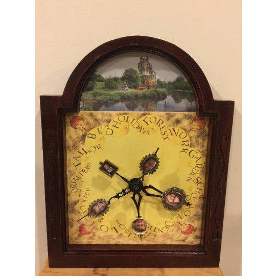 CCHobbyFun Magical Wood Family Clock With Custom Photos